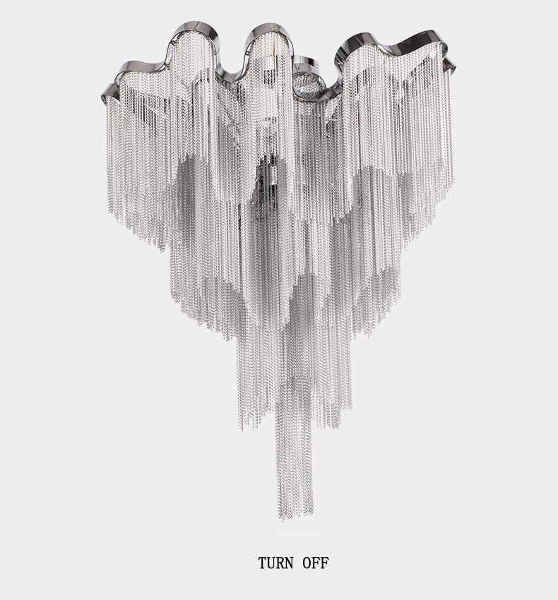 Tassel Aluminum Chain Ceiling Lighting-NORMAL-Manorlights