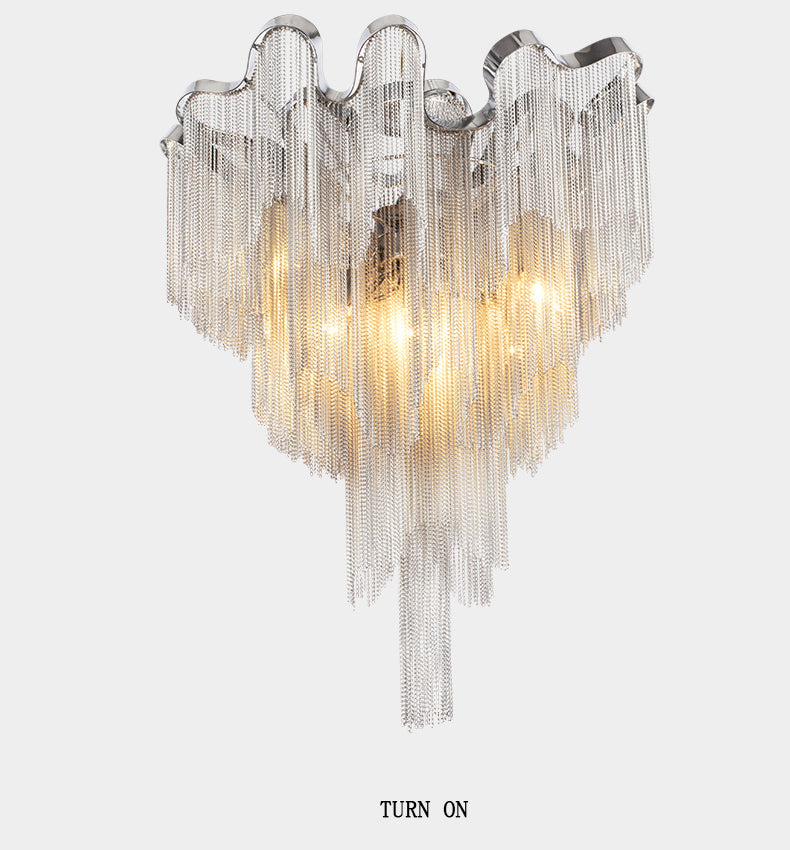 Tassel Aluminum Chain Ceiling Lighting-NORMAL-Manorlights