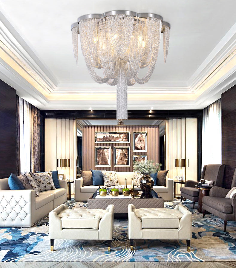 Tassel Long-Tail chandelier-Chandelier-Manorlights