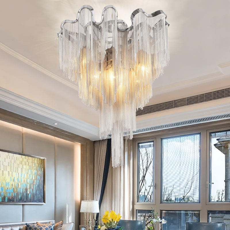 Tassel Aluminum Chain Ceiling Lighting-NORMAL-Manorlights