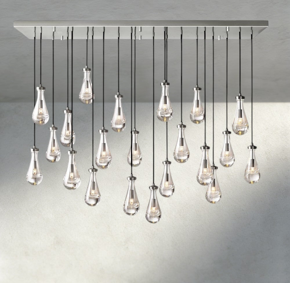 Rain Rectangular Chandelier 54", 72"-Manorlights