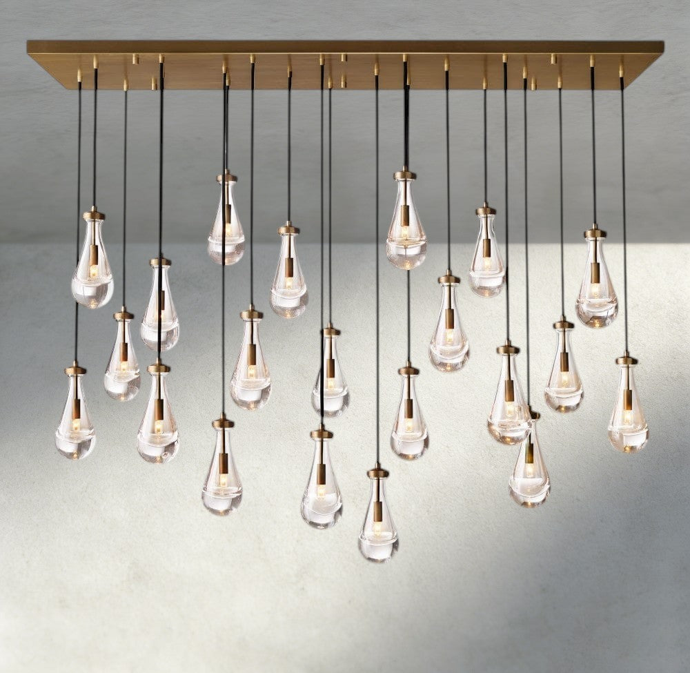 Rain Rectangular Chandelier 54", 72"-Manorlights