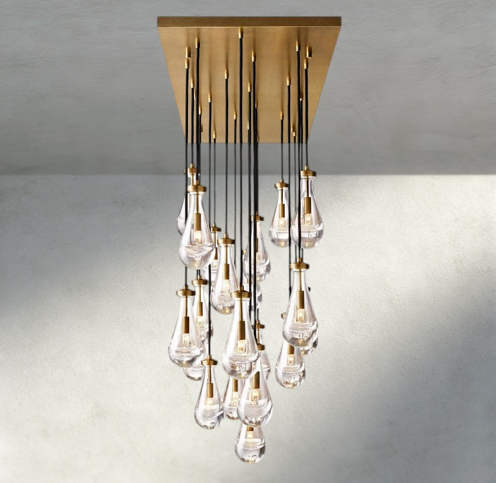 Rain Rectangular Chandelier 54", 72"-Manorlights