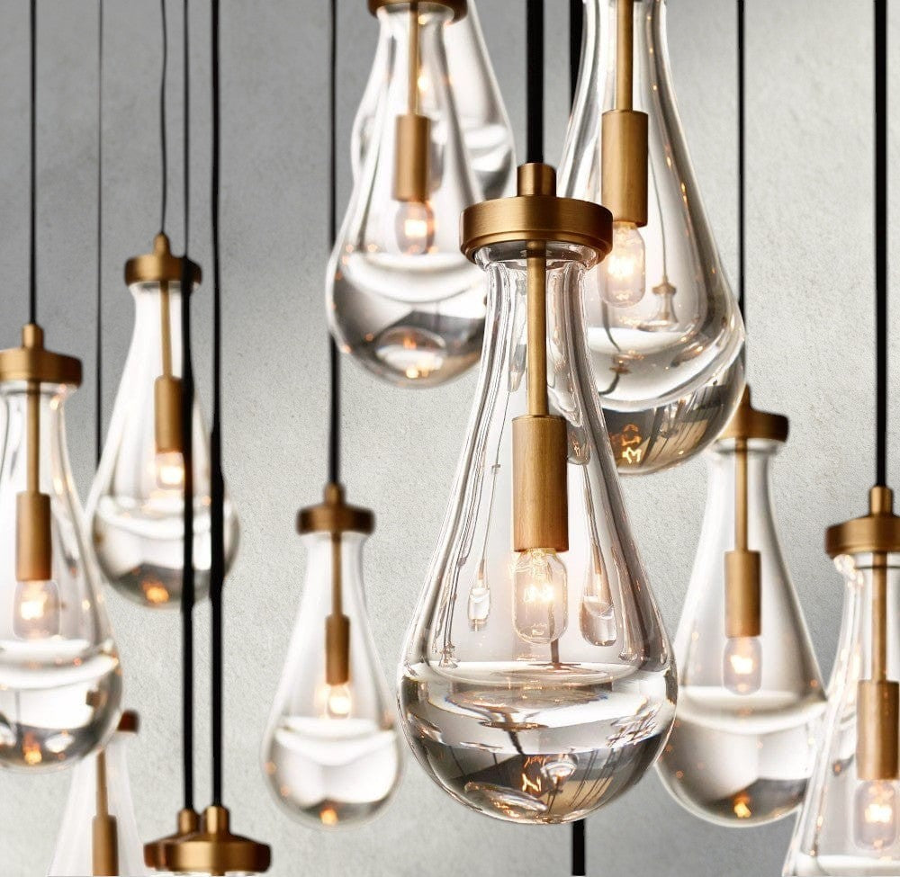 Rain Rectangular Chandelier 54", 72"-Manorlights