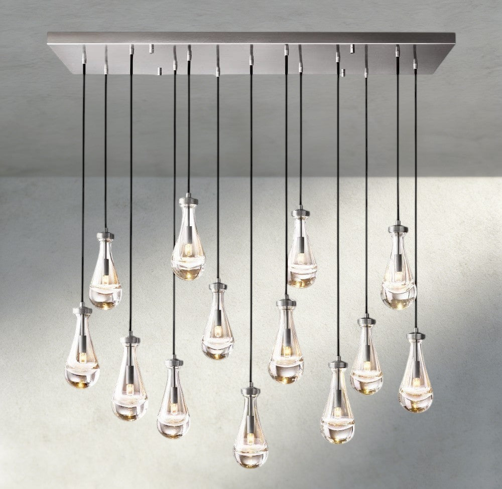 Rain Rectangular Chandelier 54", 72"-Manorlights