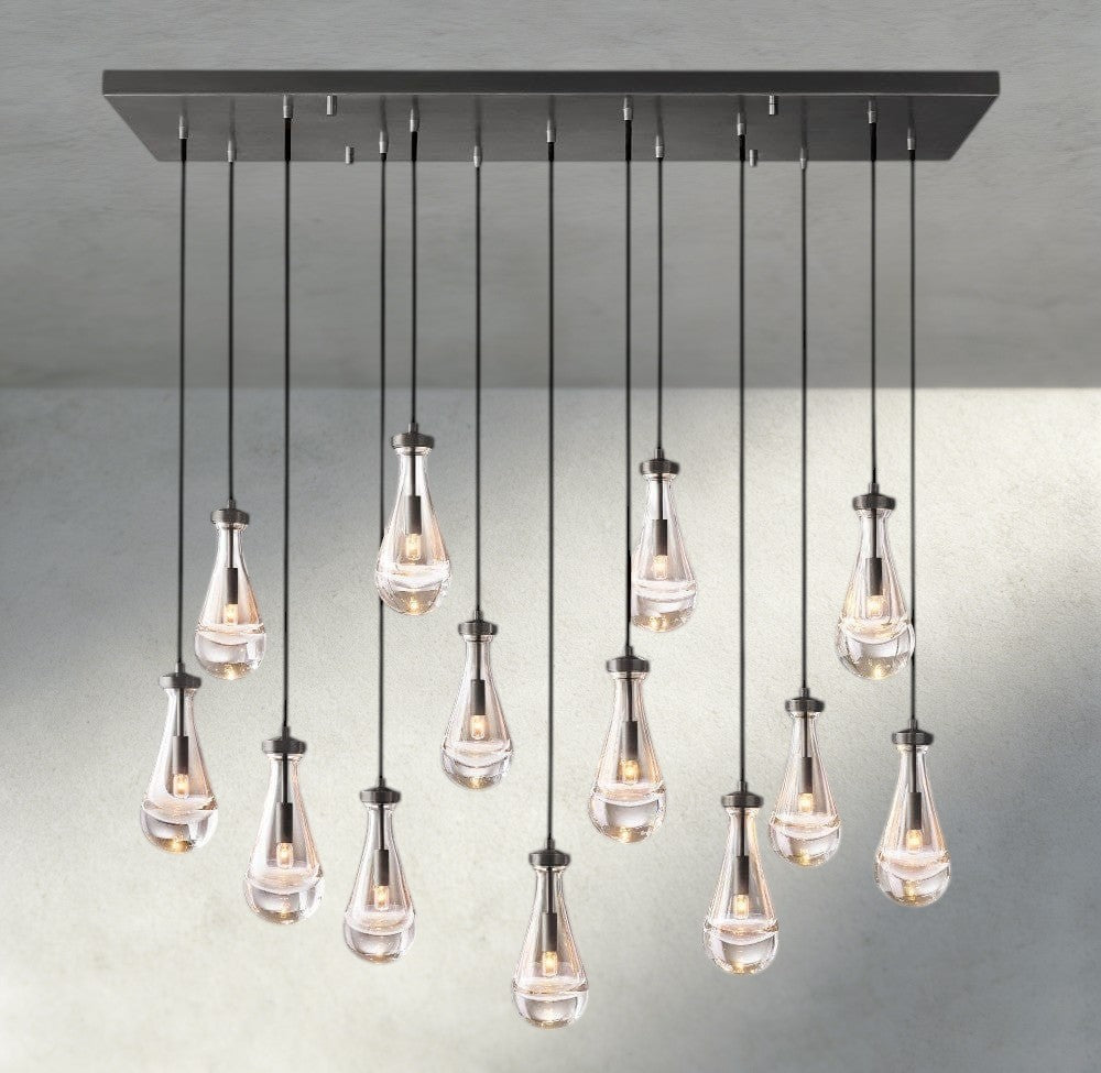 Rain Rectangular Chandelier 54", 72"-Manorlights