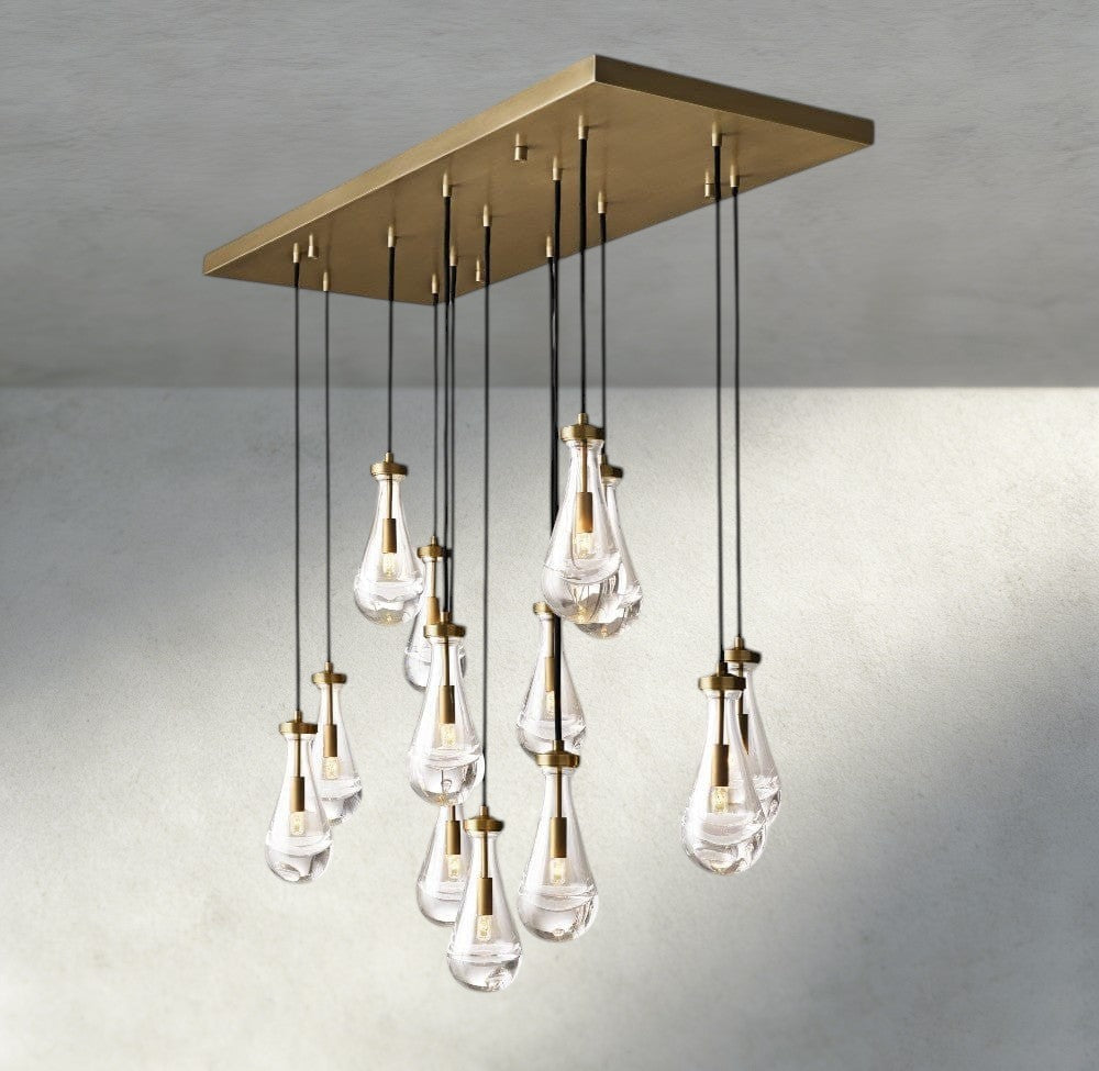 Rain Rectangular Chandelier 54", 72"-Manorlights