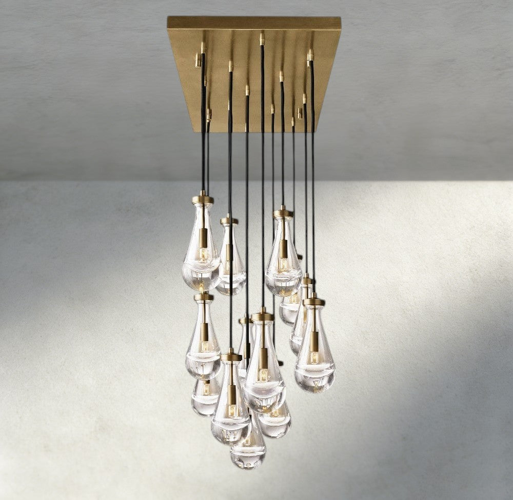 Rain Rectangular Chandelier 54", 72"-Manorlights