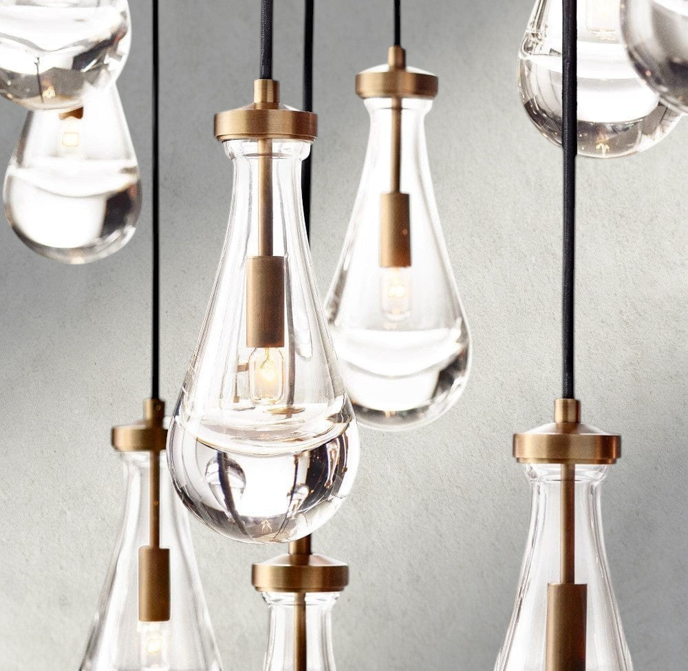 Rain Rectangular Chandelier 54", 72"-Manorlights
