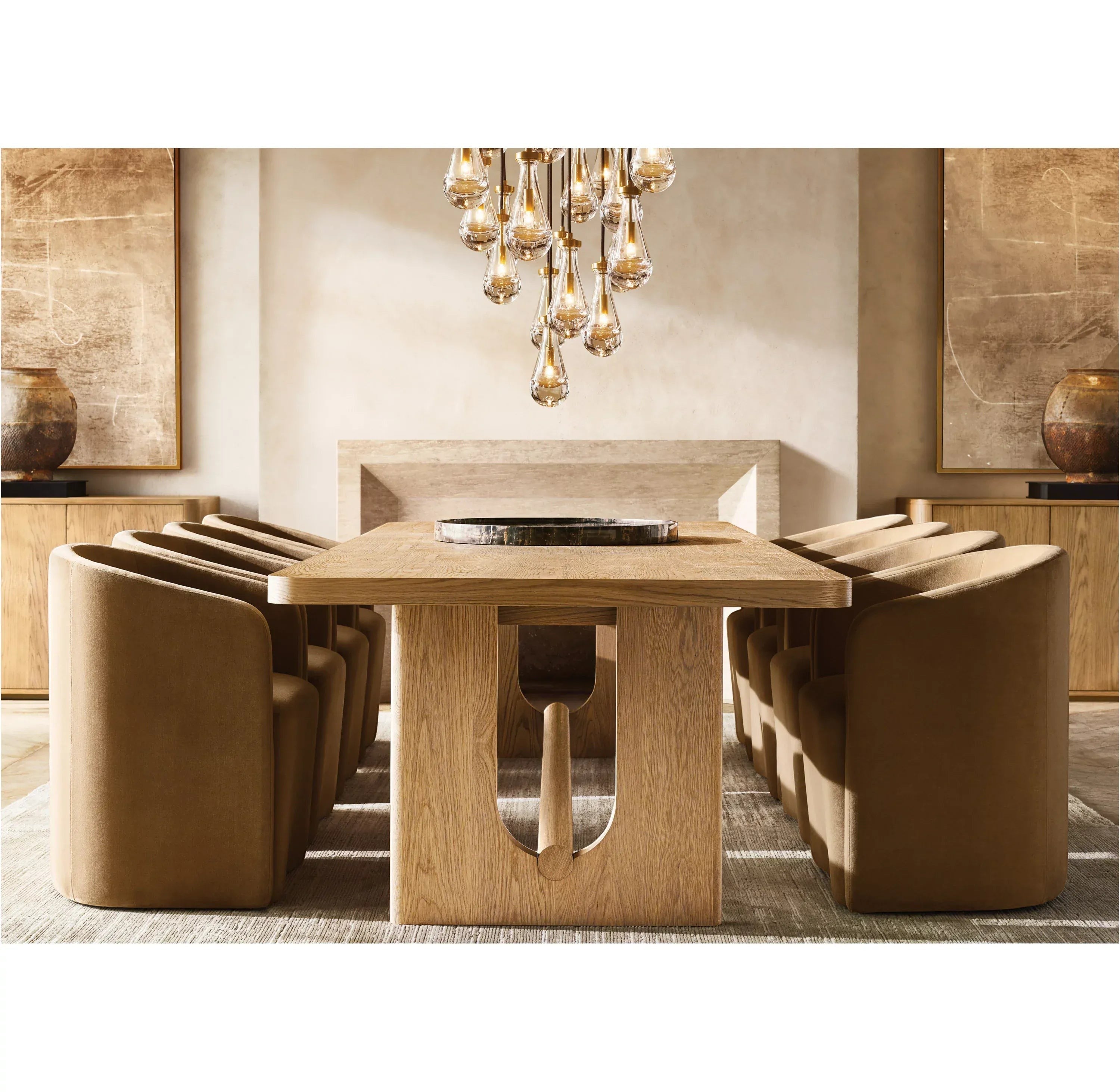 Rain Rectangular Chandelier 54", 72"-Manorlights