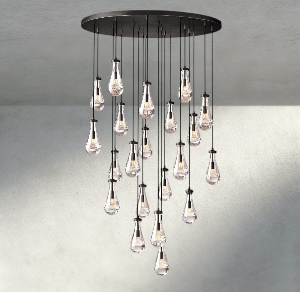 Rain Round Chandelier 18", 36", 47", 60"-Manorlights