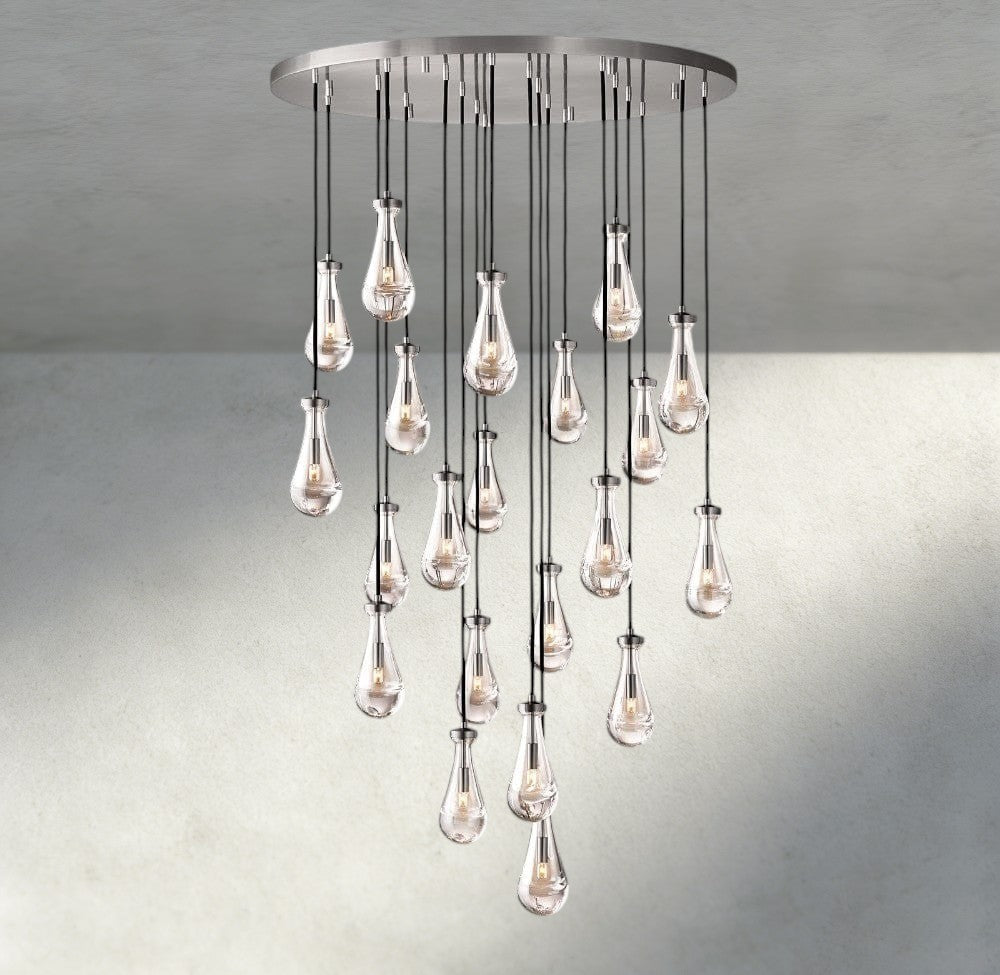 Rain Round Chandelier 18", 36", 47", 60"-Manorlights