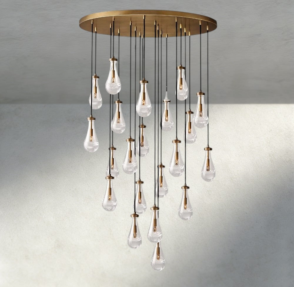 Rain Round Chandelier 18", 36", 47", 60"-Manorlights