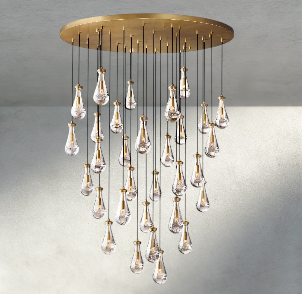 Rain Round Chandelier 18", 36", 47", 60"-Manorlights