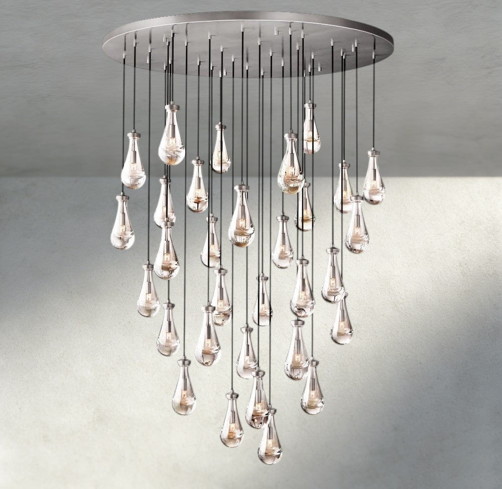 Rain Round Chandelier 18", 36", 47", 60"-Manorlights