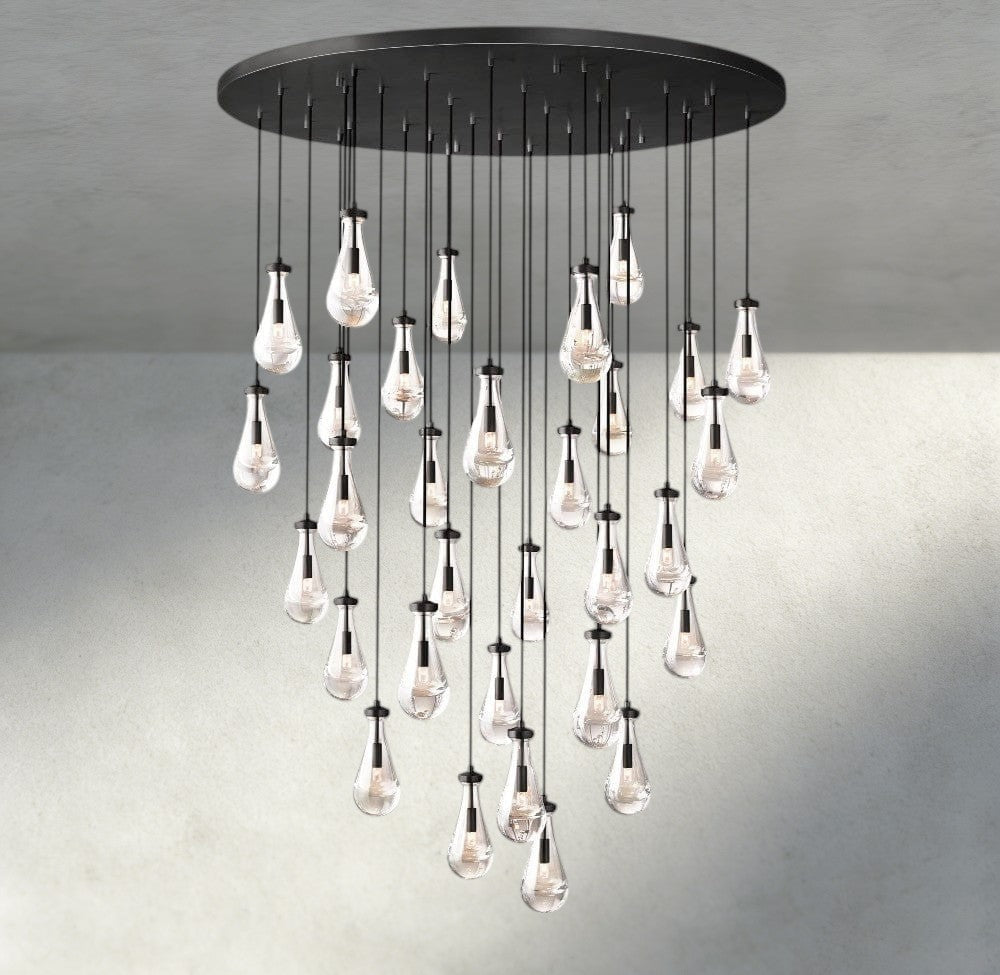 Rain Round Chandelier 18", 36", 47", 60"-Manorlights