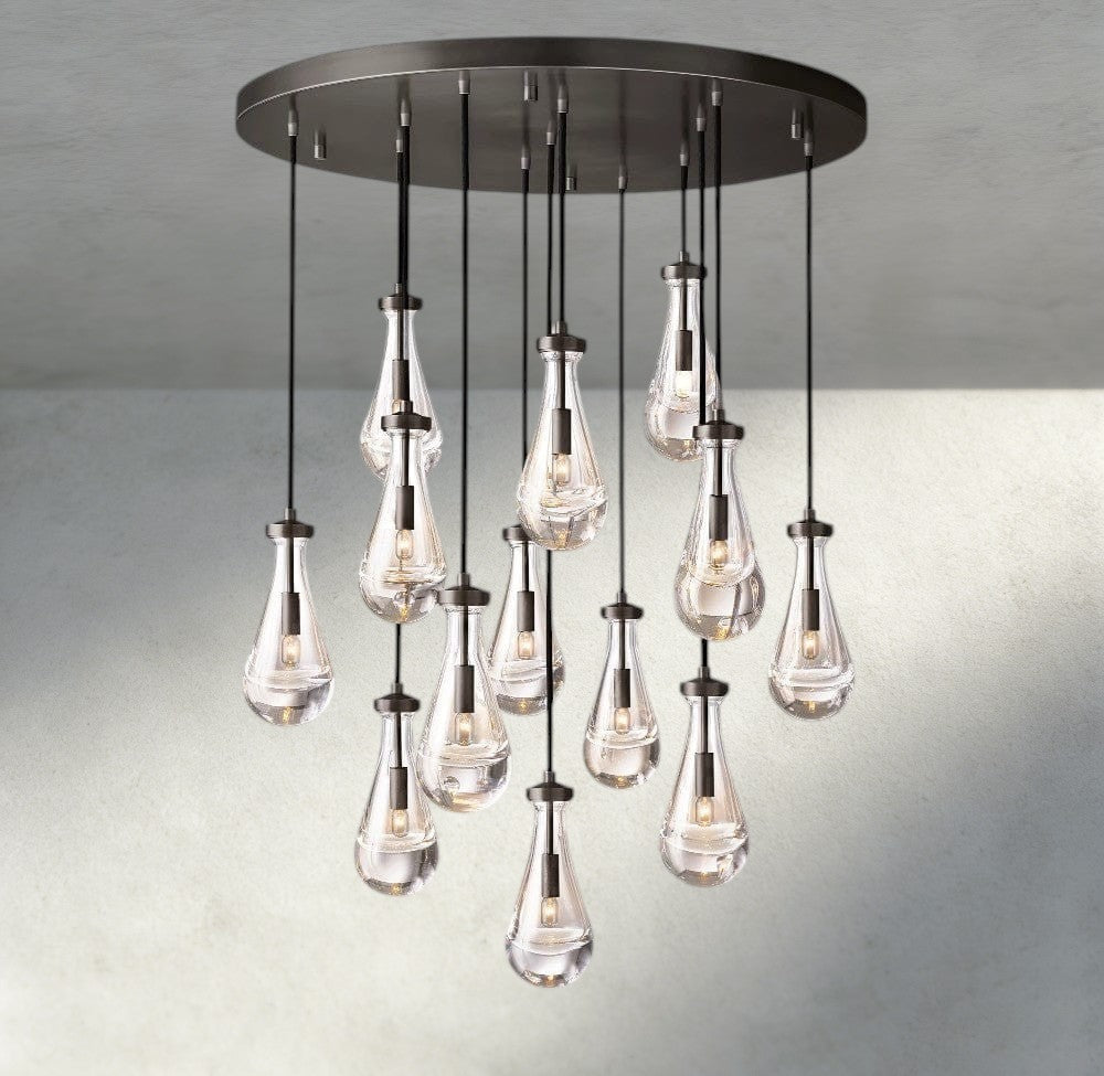 Rain Round Chandelier 18", 36", 47", 60"-Manorlights