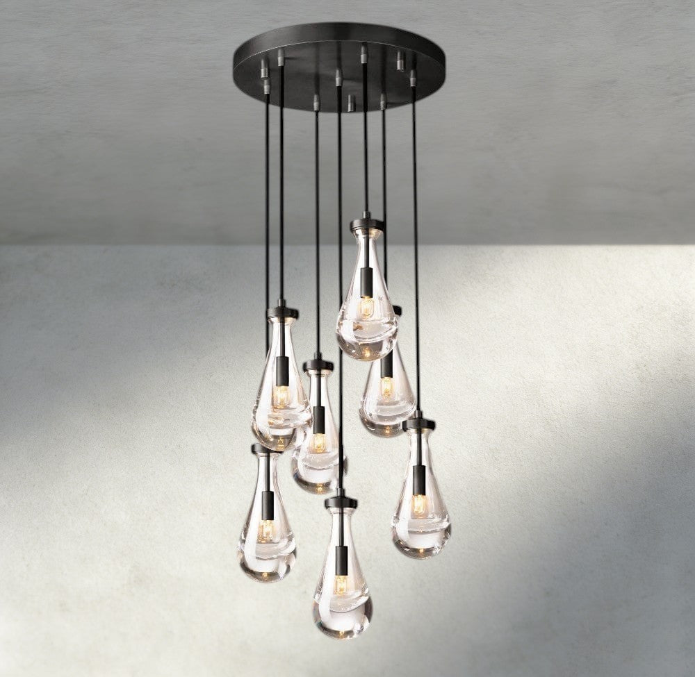 Rain Round Chandelier 18", 36", 47", 60"-Manorlights