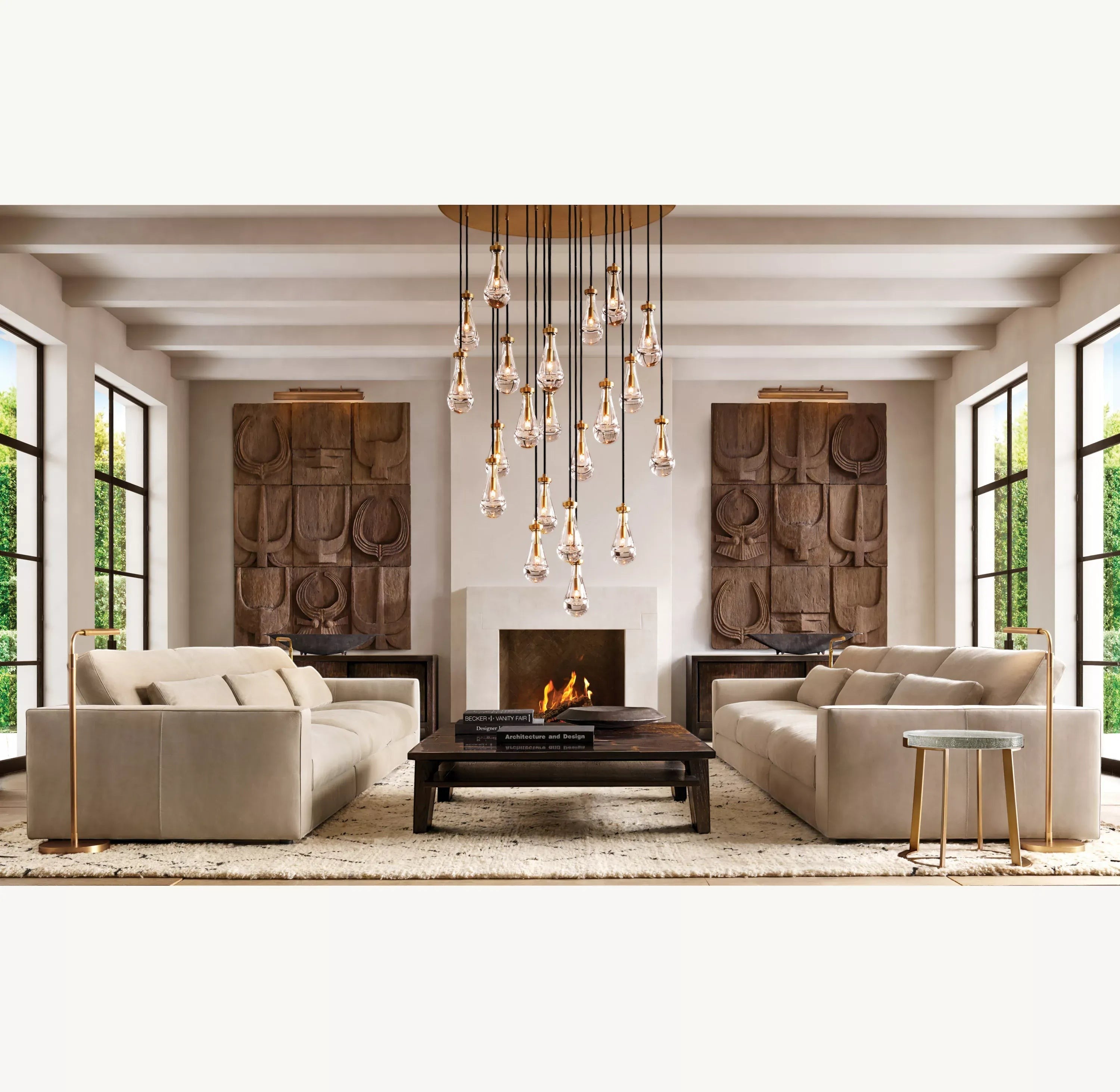 Rain Round Chandelier 18", 36", 47", 60"-Manorlights