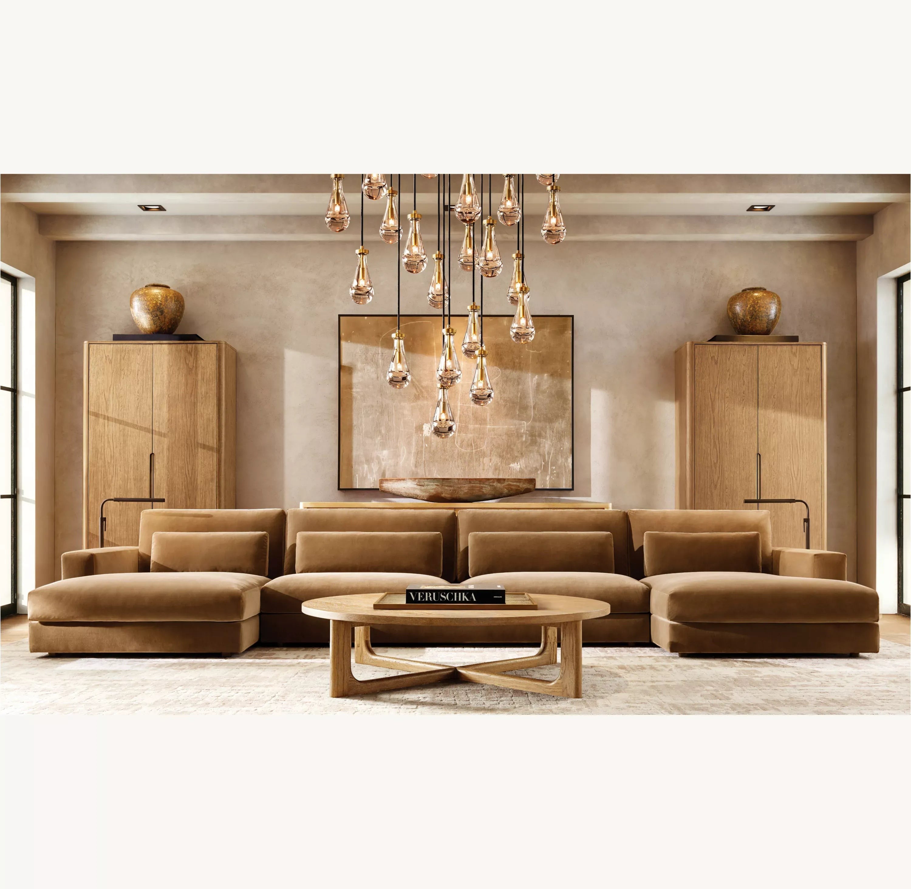 Rain Round Chandelier 18", 36", 47", 60"-Manorlights