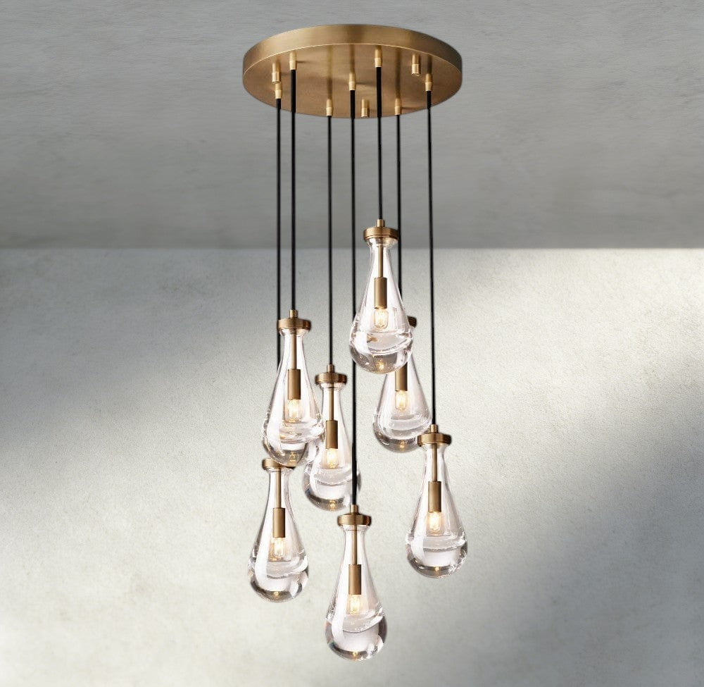 Rain Round Chandelier 18", 36", 47", 60"-Manorlights