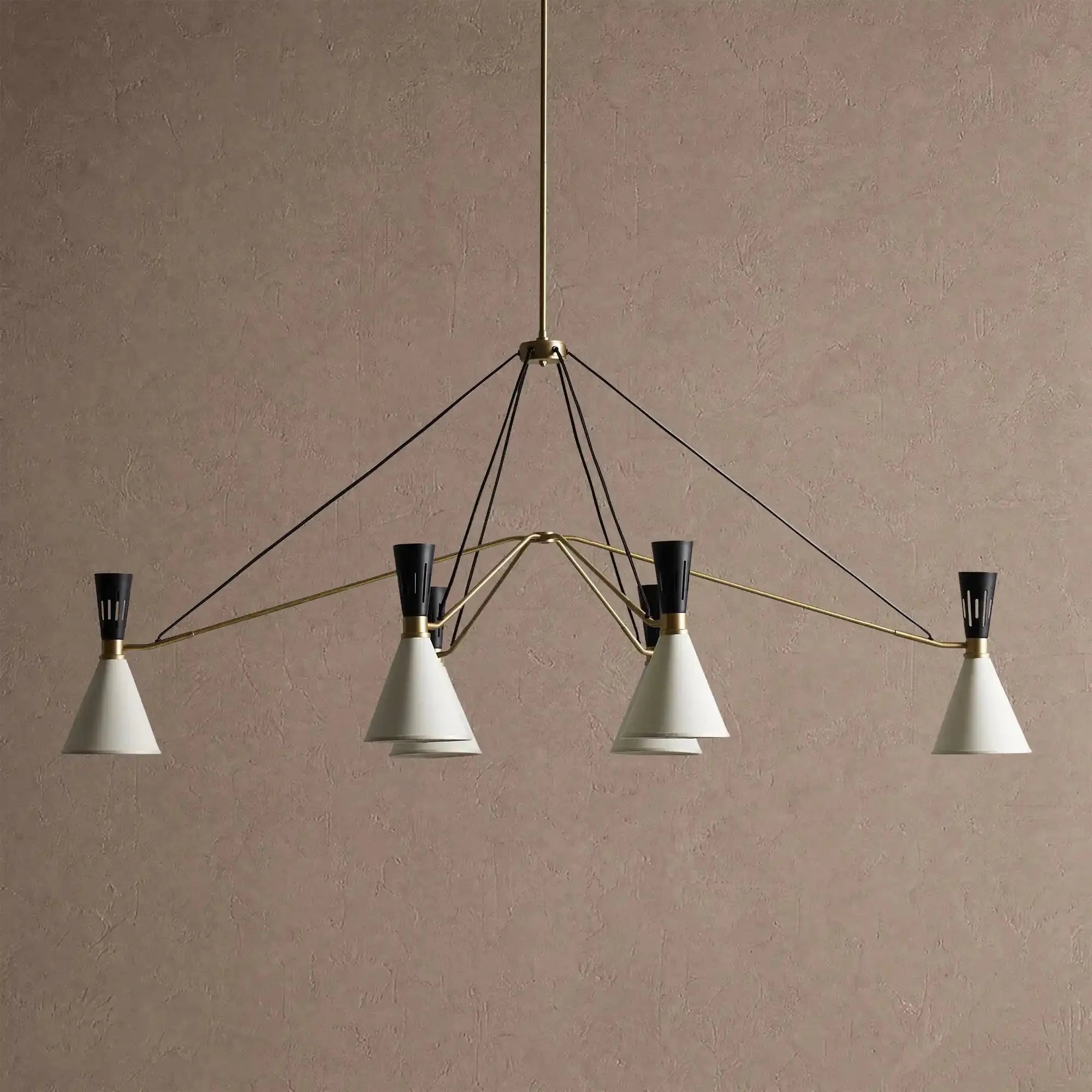 Ramsey 6-Light Linear Chandelier - Manorlights