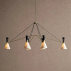Ramsey 6-Light Linear Chandelier - Manorlights