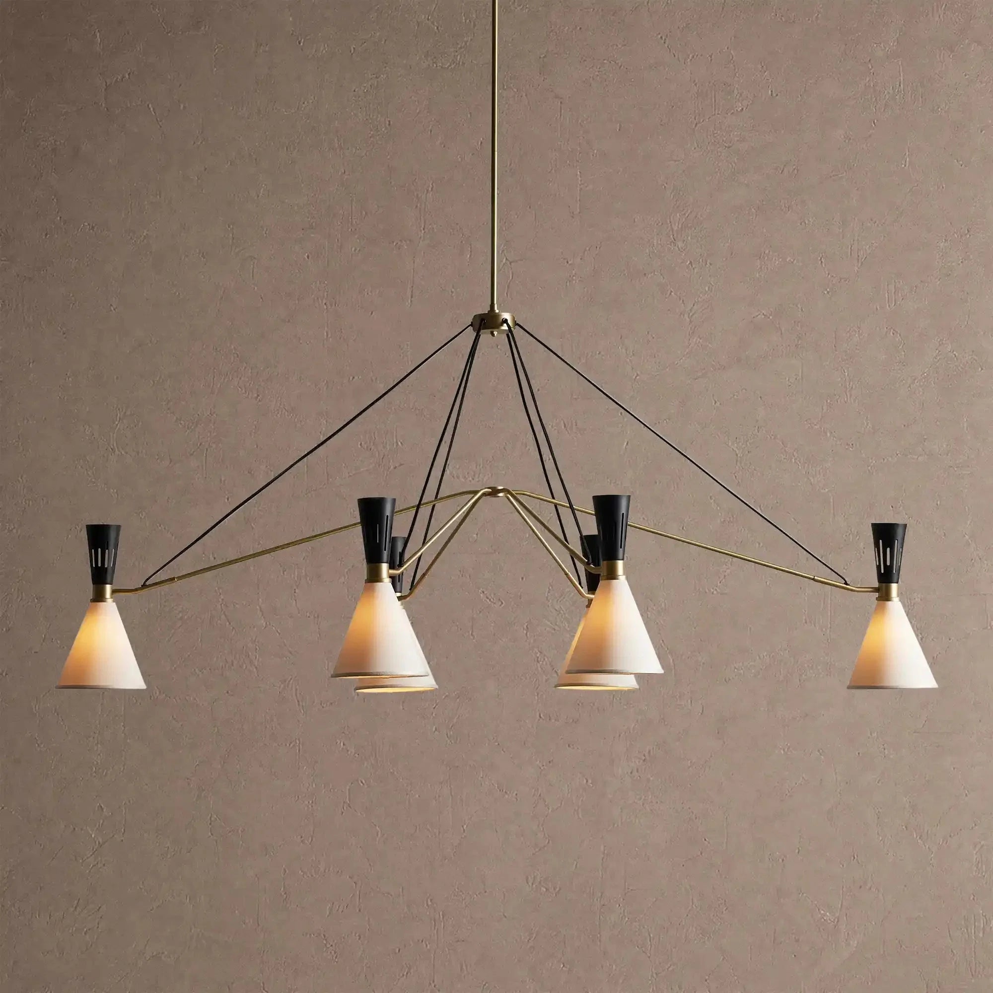 Ramsey 6-Light Linear Chandelier - Manorlights