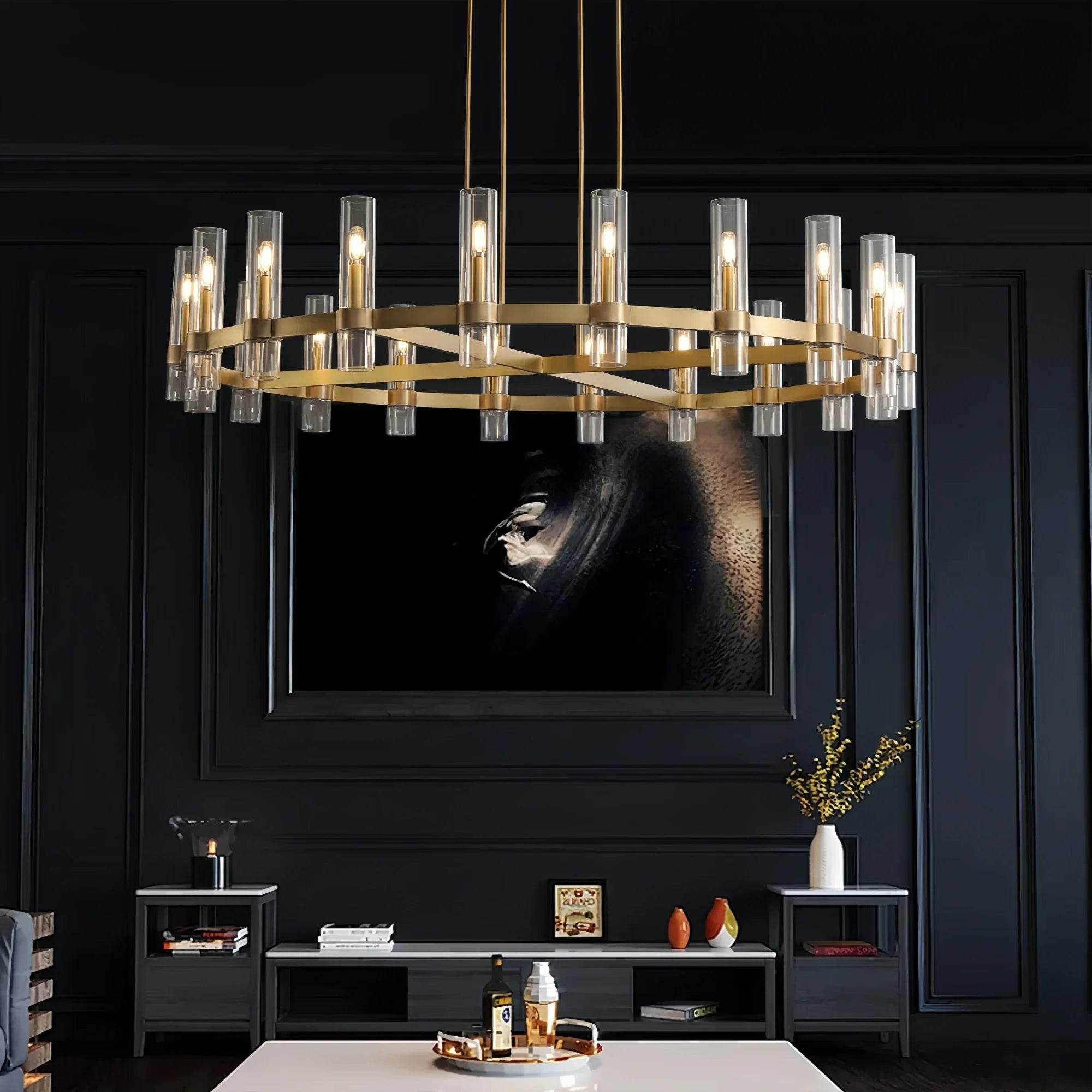 Ravelle Round Chandelier 36", 48", 60"