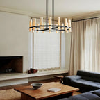 Ravelle Round Milk Glass Chandelier 36", 48", 60"