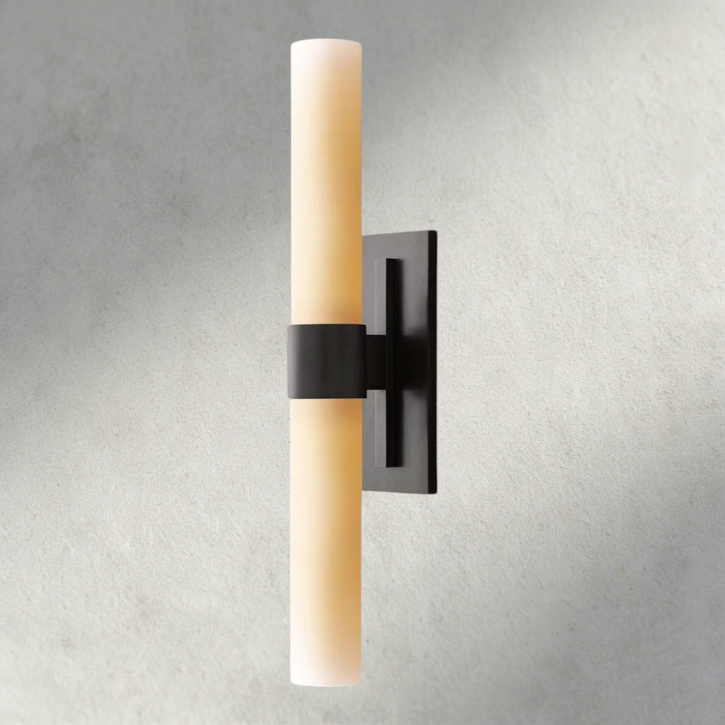 Ravelle Milk Glass Linear Sconce-Manorlights
