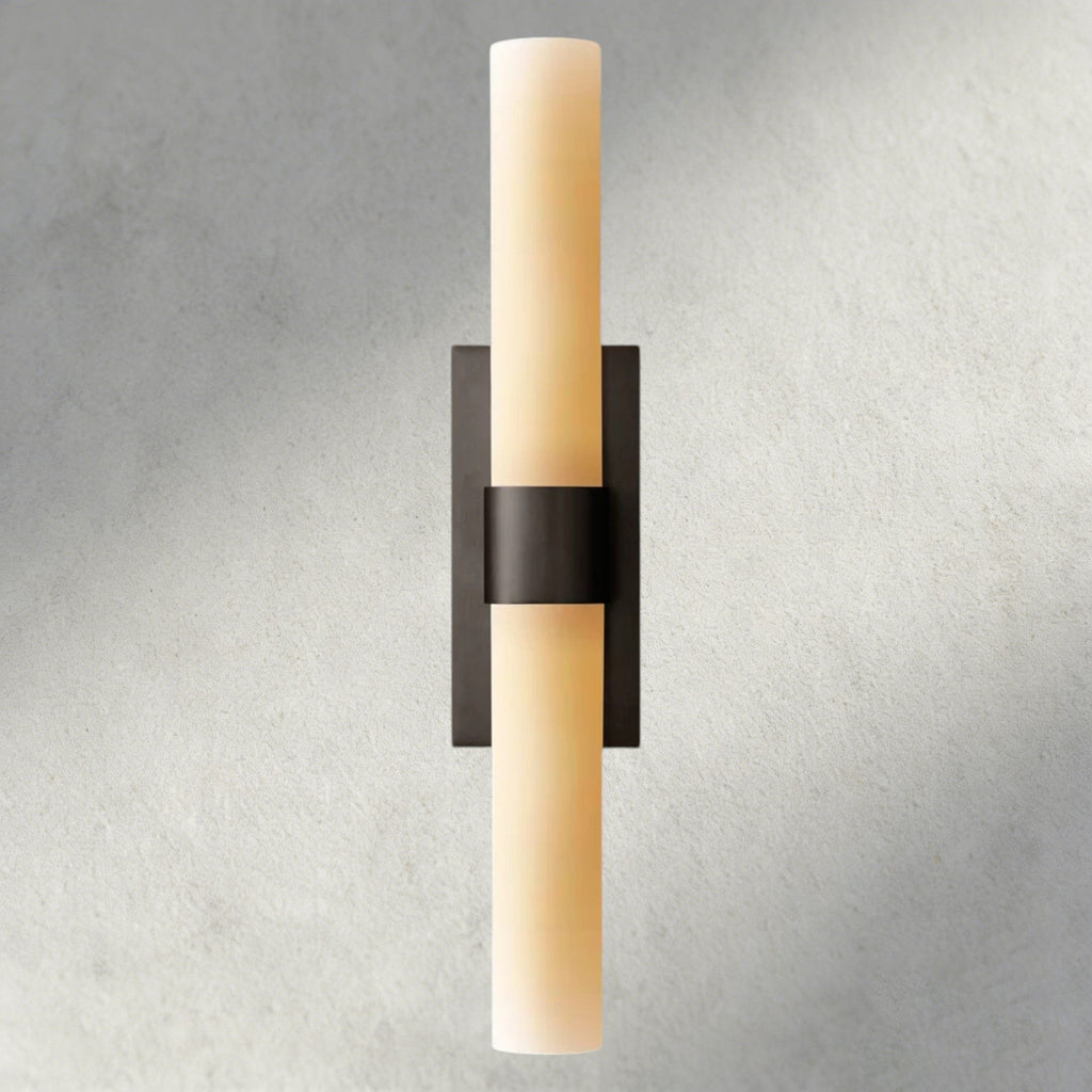 Ravelle Milk Glass Linear Sconce-Manorlights