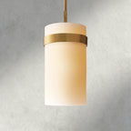 Ravelle Milk Glass Pendant 5", 8", 10", 12"-Pendant Lamp-Manorlights