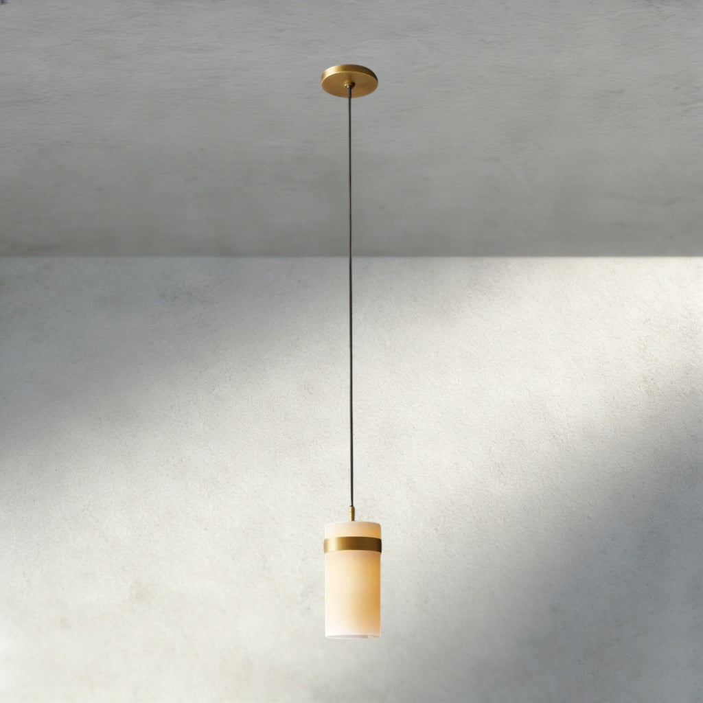 Ravelle Milk Glass Pendant 5", 8", 10", 12"-Pendant Lamp-Manorlights