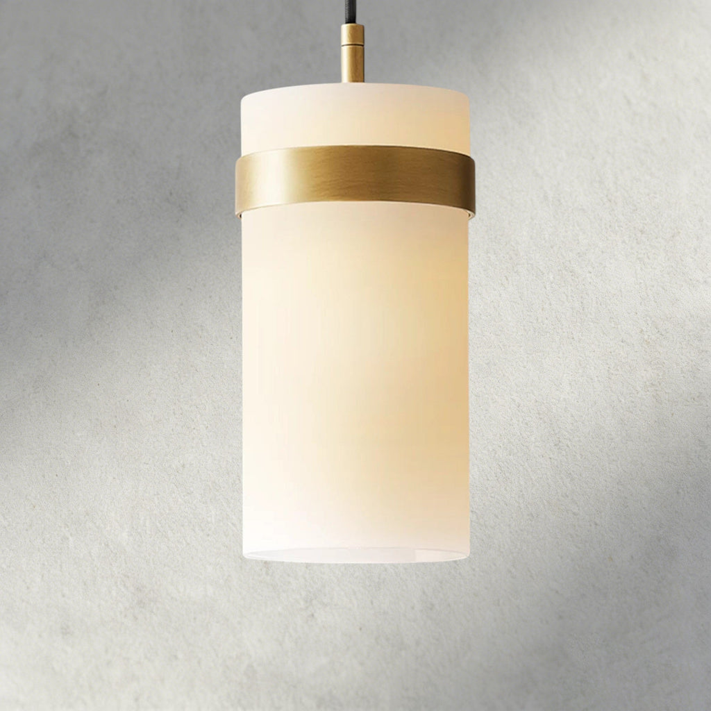 Ravelle Milk Glass Pendant 5", 8", 10", 12"-Pendant Lamp-Manorlights