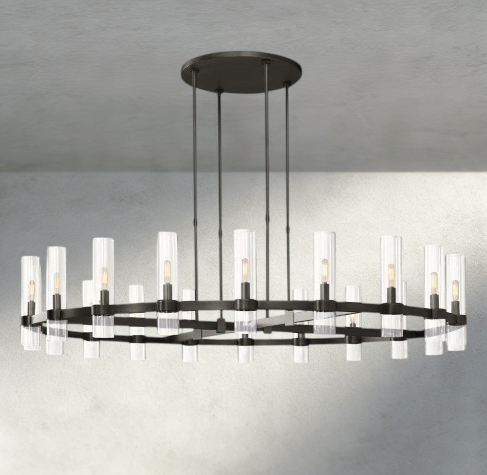 Ravelle Round Chandelier 36", 48", 60"-Manorlights
