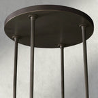 Ravelle Round Milk Glass Chandelier 36", 48", 60"-Chandelier-Manorlights