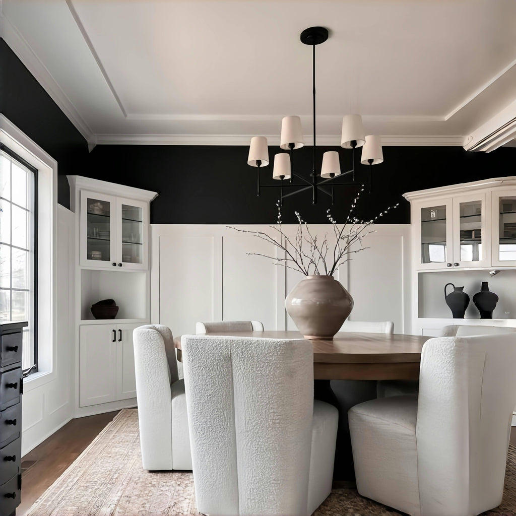 Rhodas Round Chandelier in brass - modern bedroom lighting