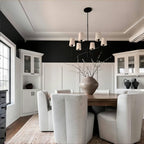 Rhodas Round Chandelier in brass - modern bedroom lighting