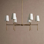 Rhodas Round Chandelier - 5-LightBrassBlushlighting