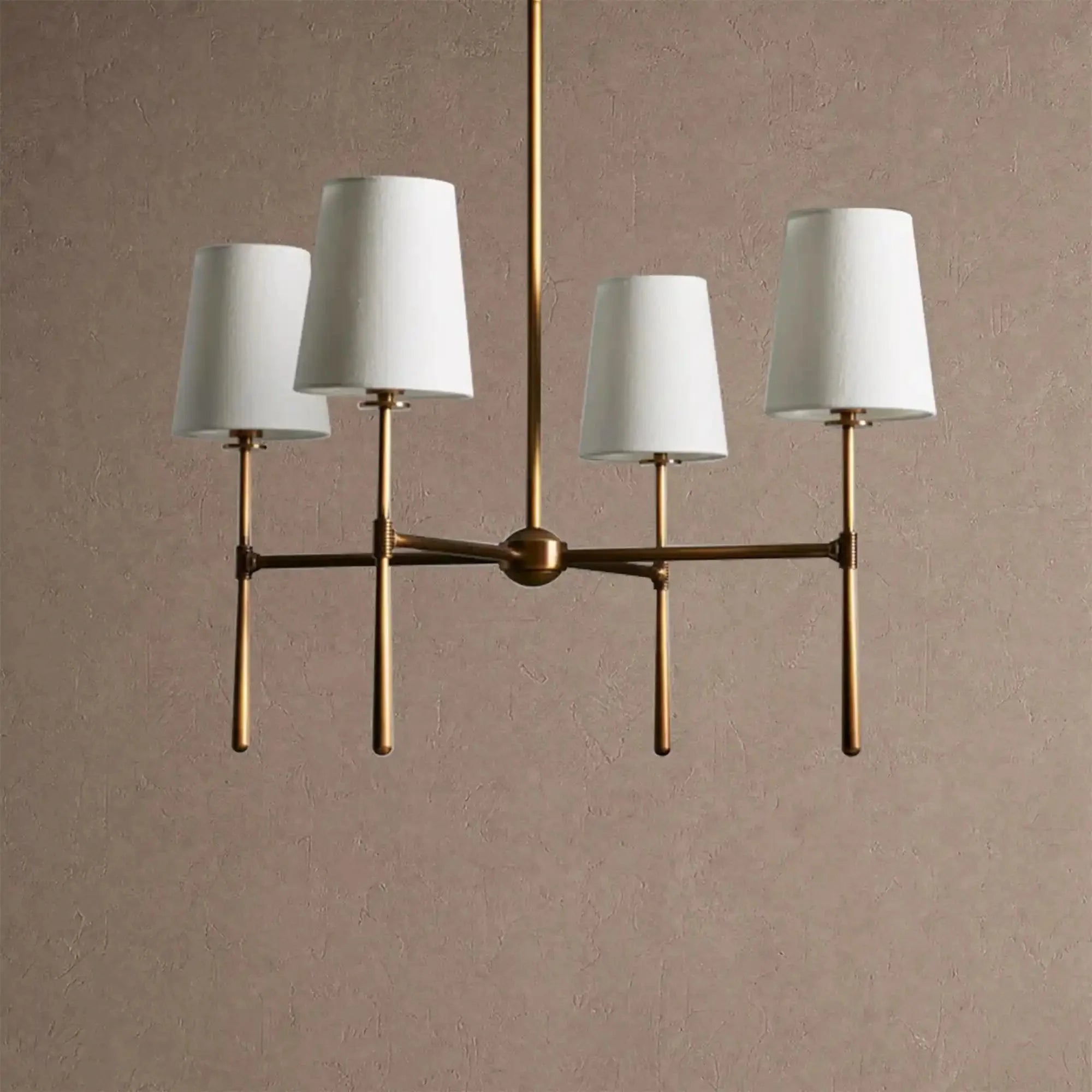 Rhodas Round Chandelier - 4-LightBrassBlushlighting