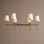 Rhodas Round Chandelier - 5-LightBrassBlushlighting