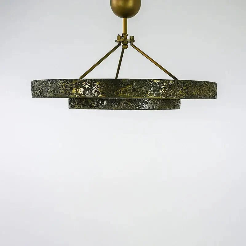 Round Vintage Alabaster Chandelier - Manorlights