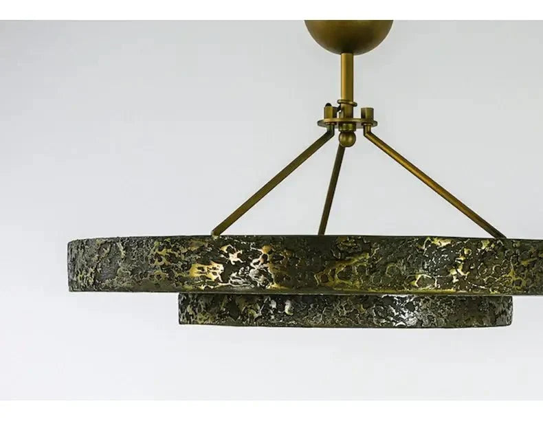 Round Vintage Alabaster Chandelier - Manorlights