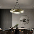 Round Vintage Alabaster Chandelier - Manorlights