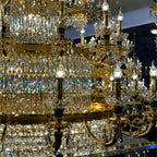 Royal Palace Crown Tiered Crystal Chandelier - CustomWarm LightManorlights