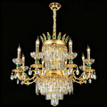 Royal Palace Crown Tiered Crystal Chandelier - 13Lights/D32.28"*H26.77"(D82cm*H68cm)Warm LightManorlights