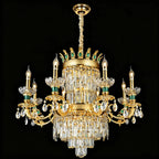 Royal Palace Crown Tiered Crystal Chandelier - 13Lights/D32.28"*H26.77"(D82cm*H68cm)Warm LightManorlights