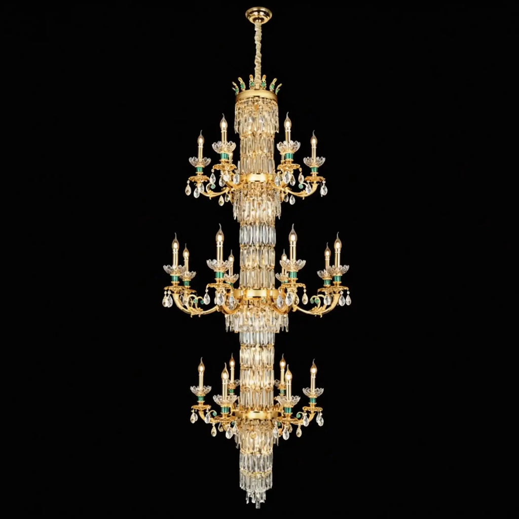 Royal Palace Crown Tiered Crystal Chandelier - 41Lights/D36.6"*H86.6"(D93cm*H220cm)Warm LightManorlights