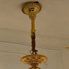 Royal Versailles Malachite Inlay Gilded Brass Candles Chandelier - Style D: D72.1"*H102.4" (D183cm*H260cm)/500kgWarm LightManorlights